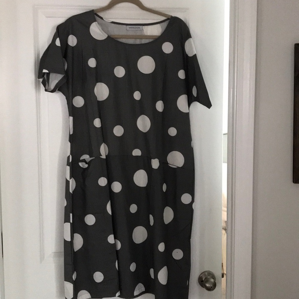Polka dotted shift with Pockets